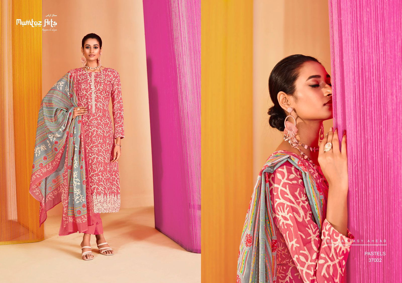 Pastels By Mumtaz Cotton Dress Material Catalog
